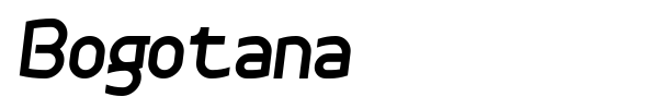 Bogotana font preview